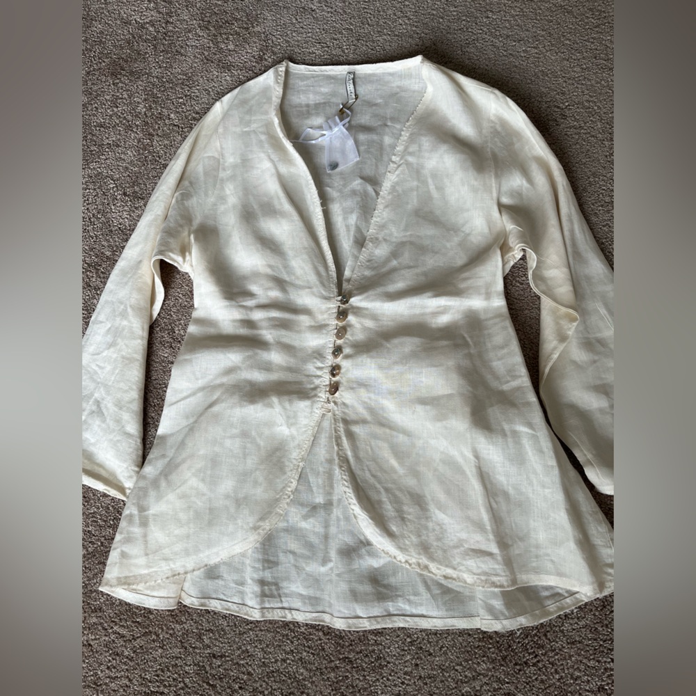Homefrocks Dress and Jacket Set 100% Linen